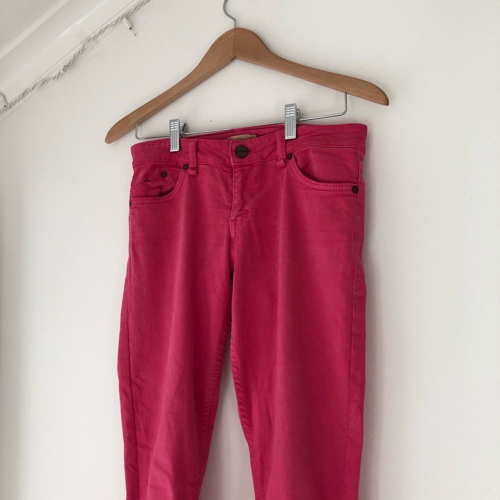 Sanctuary Hot Pink Skinny Cropped Jeans